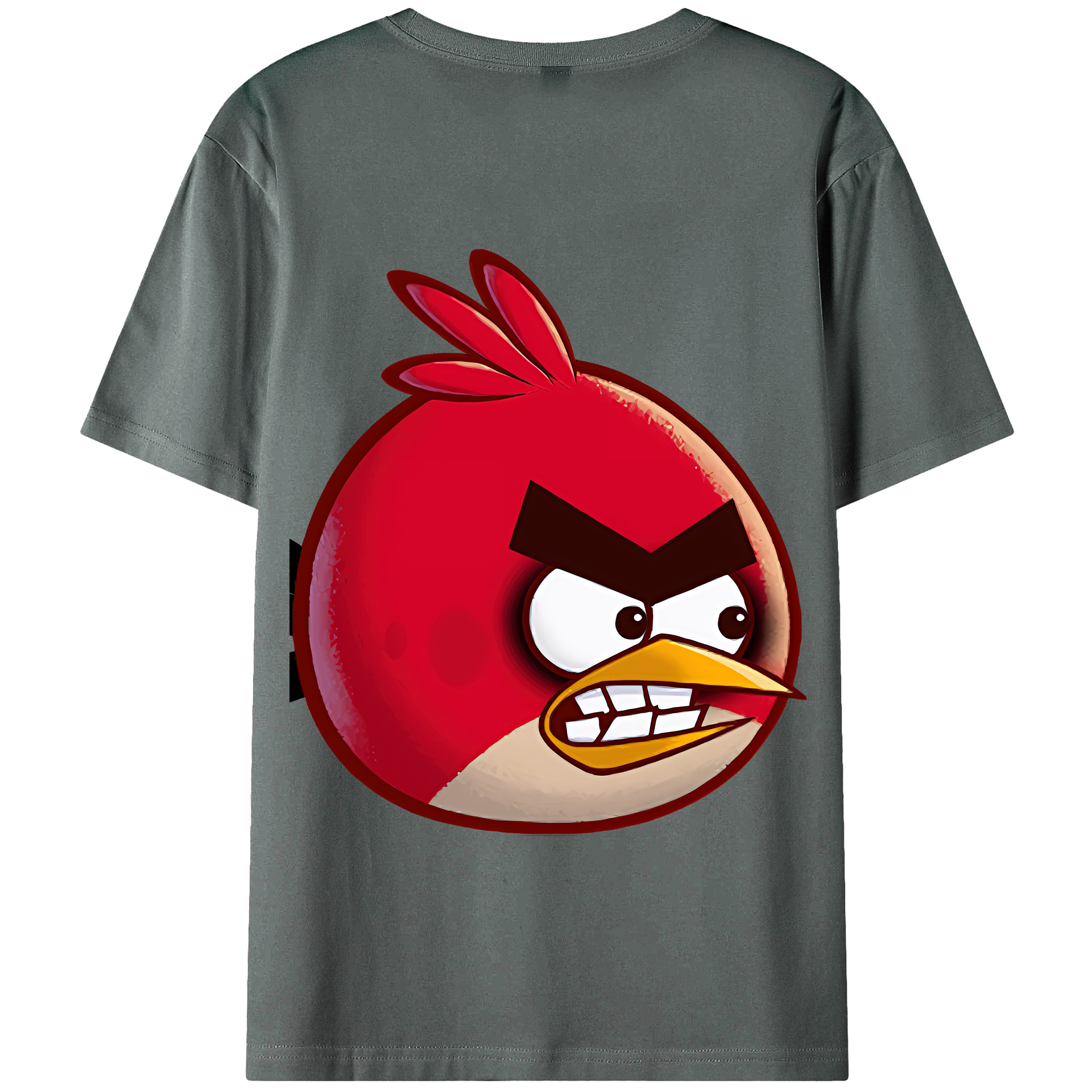 （画像用） Angry Birds アングリーバード 綿100％半袖Tシャツ（背面プリント）